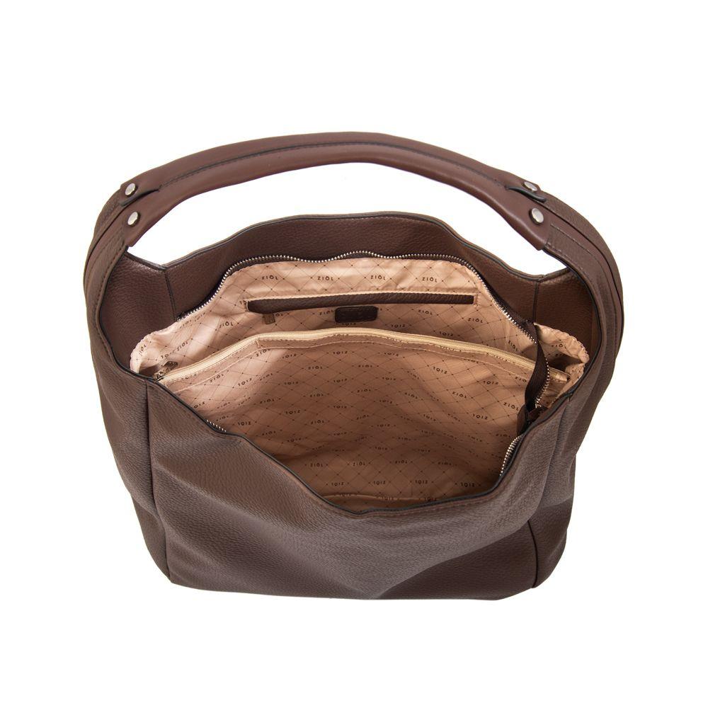 Cartera corte oval barbara grande café oscuro-3