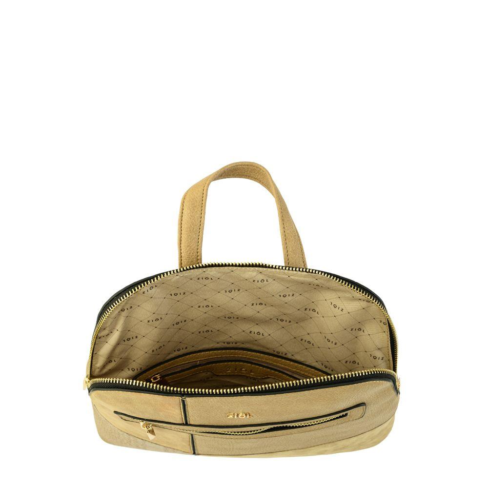 Mochila mediana croix beige-3