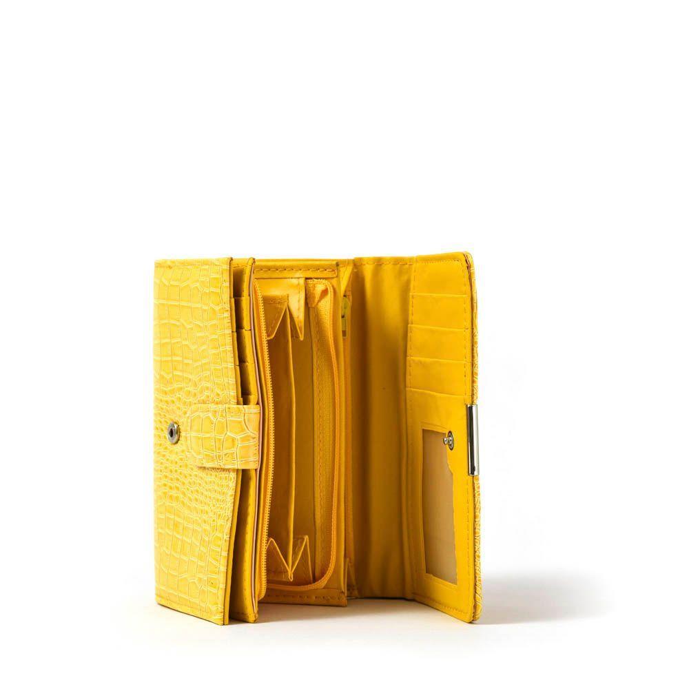Caroline Billetera Acordeon Mediana Amarillo-1