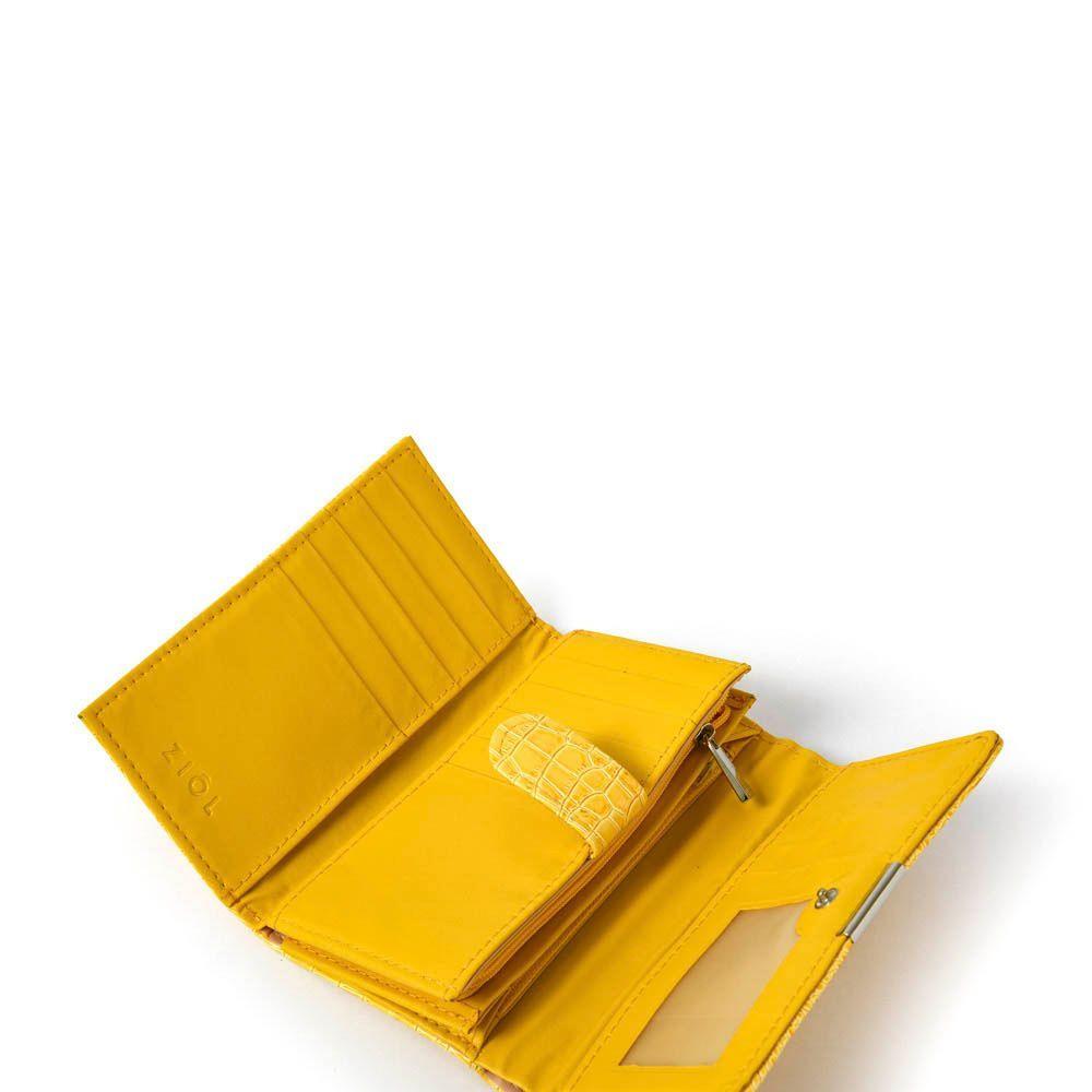 Caroline Billetera Acordeon Mediana Amarillo-2
