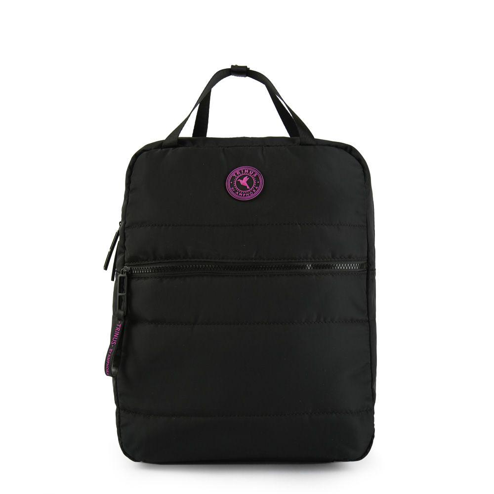 Mochila Grande Oursin Negro-0