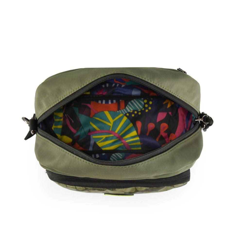 Cartera bandolera mediana parl verde oliva-3