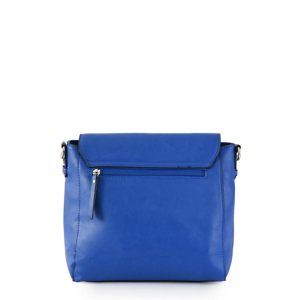 Cartera bandolera con tapa mediana aydin azul-2