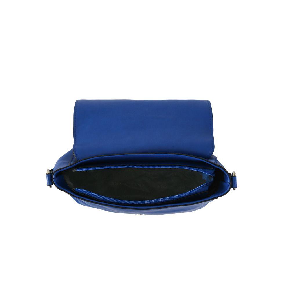 Cartera bandolera con tapa mediana aydin azul-3