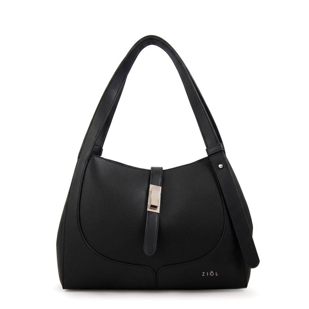 Cartera tote carey pequeña negro-0