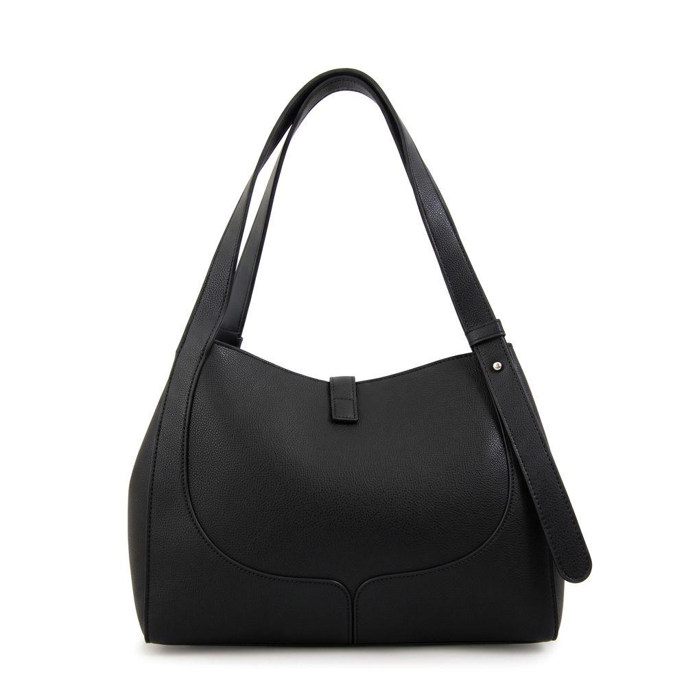 Cartera tote carey pequeña negro-2