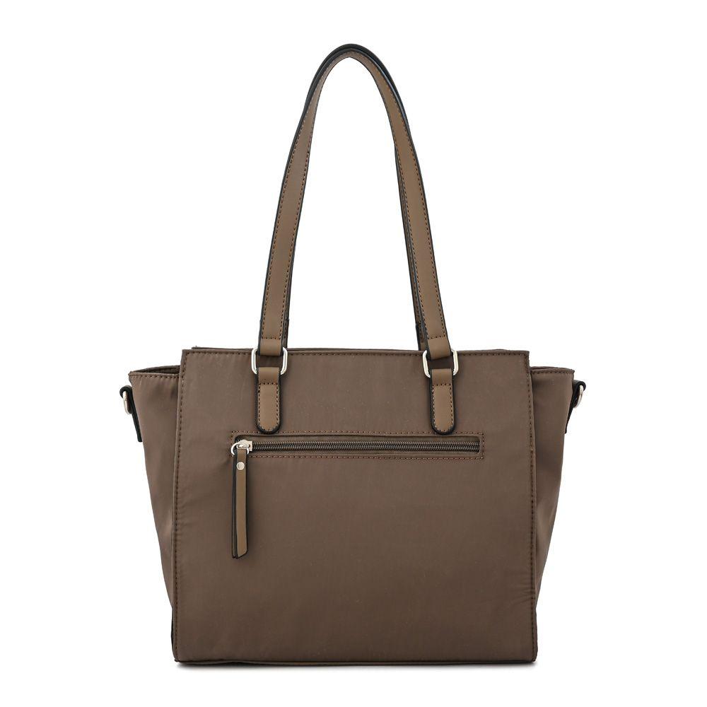 Cartera dos asas tres divisiones grande penny taupe oscuro-2
