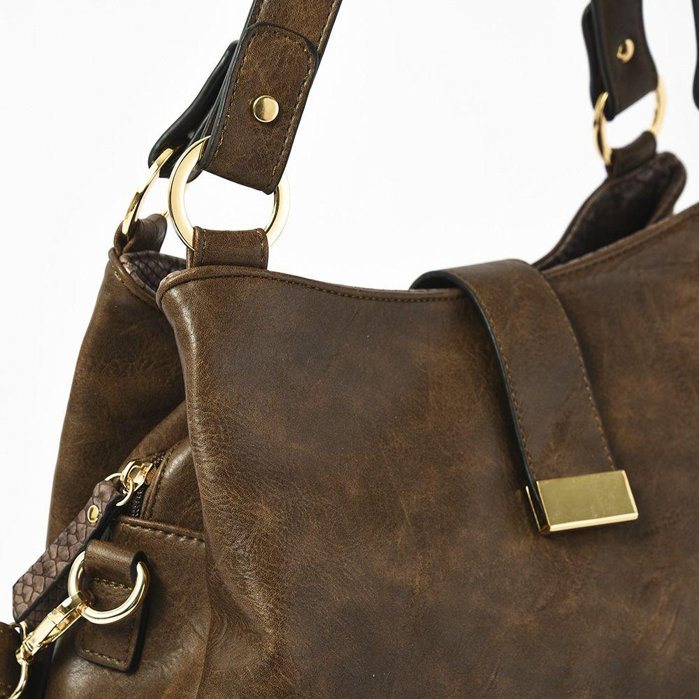 Cartera dos asas mediana alida café oscuro-2