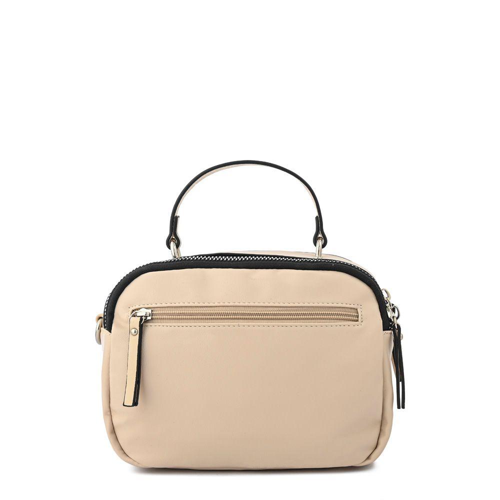 Cartera bandolera pequeña dátil beige-2