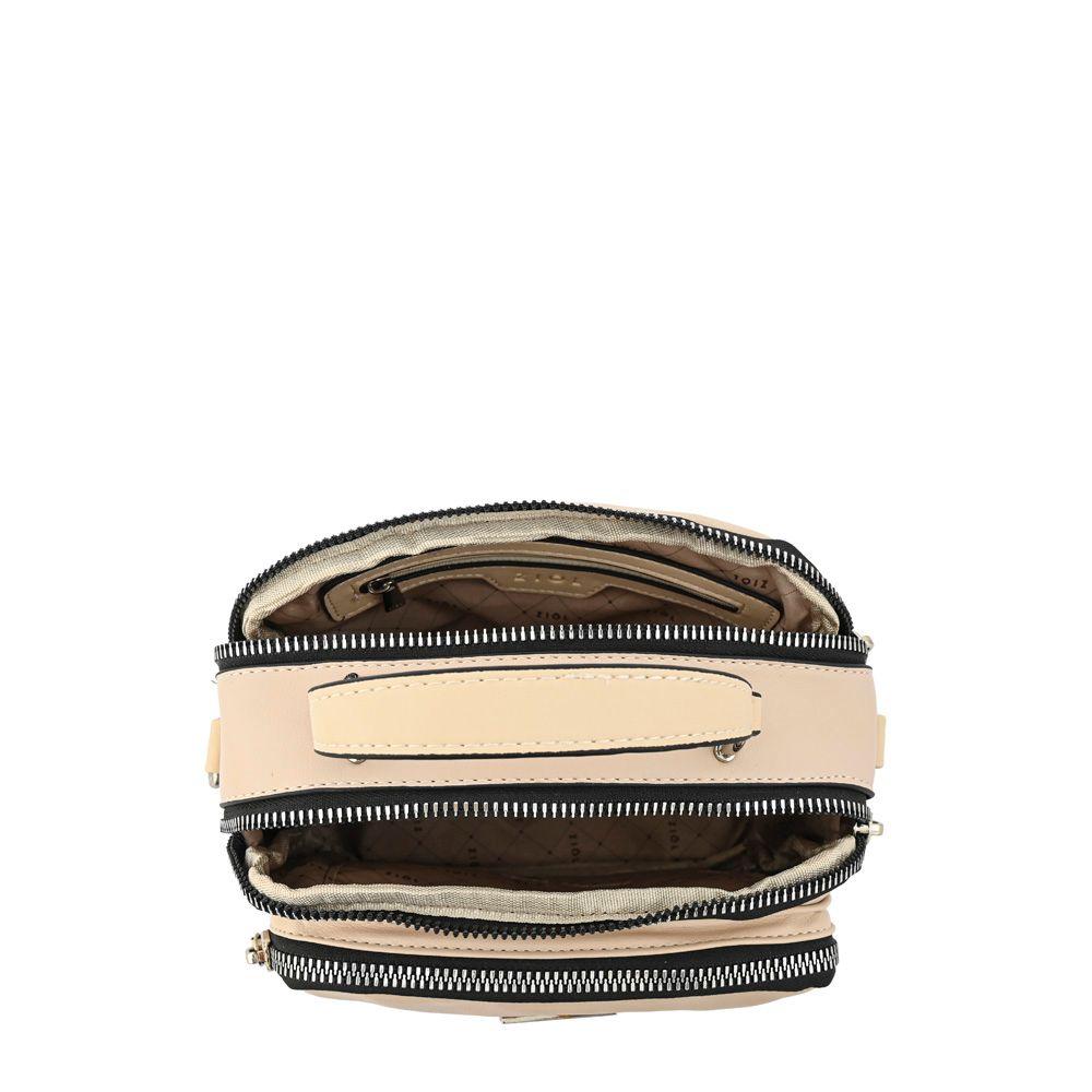 Cartera bandolera pequeña dátil beige-3