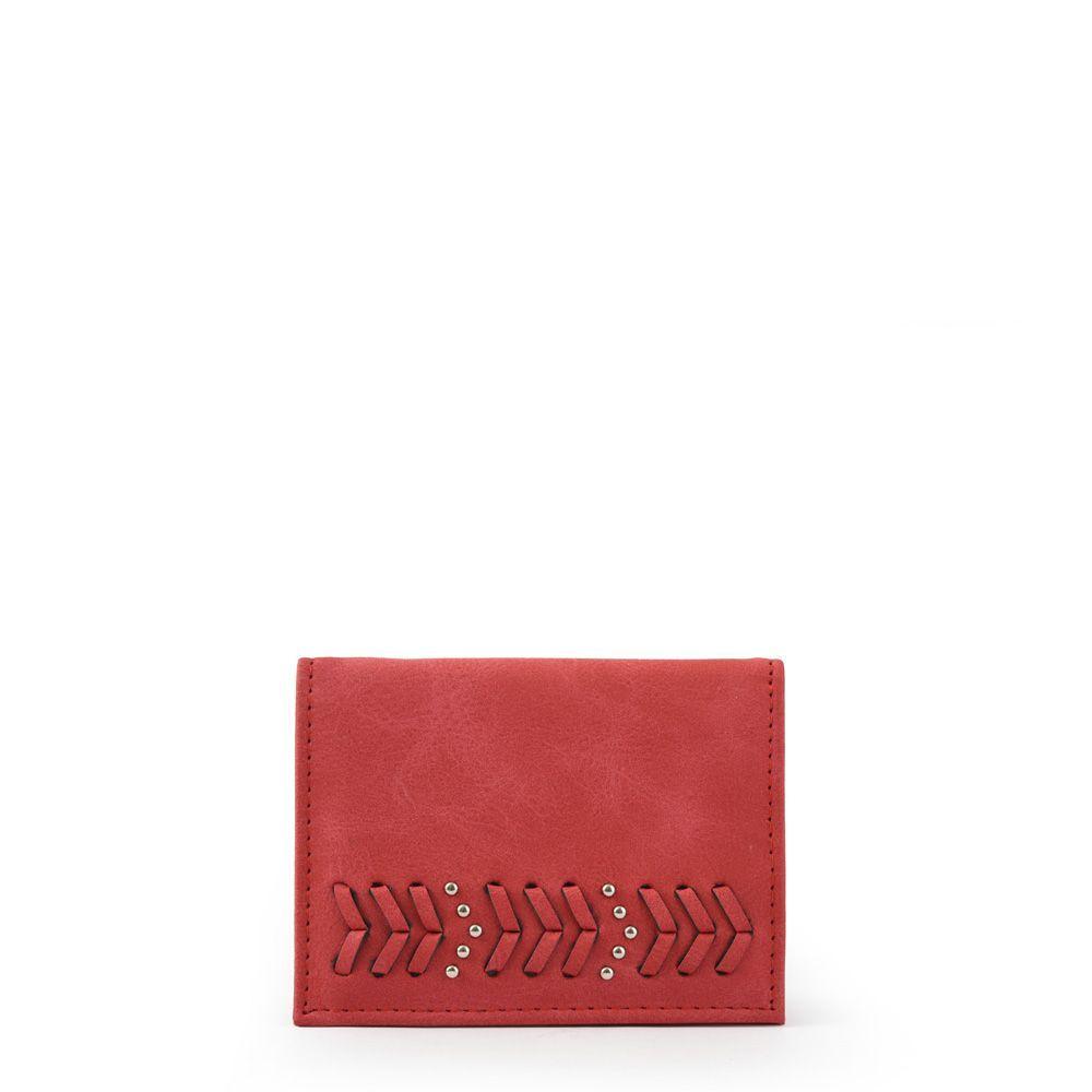 Sivila Tarjetero Con Ventana Rojo-0