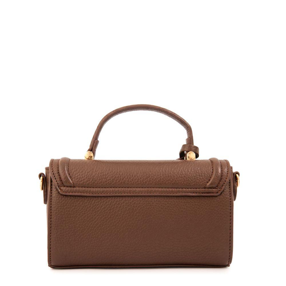 Cartera bandolera con tapa bruna café-1