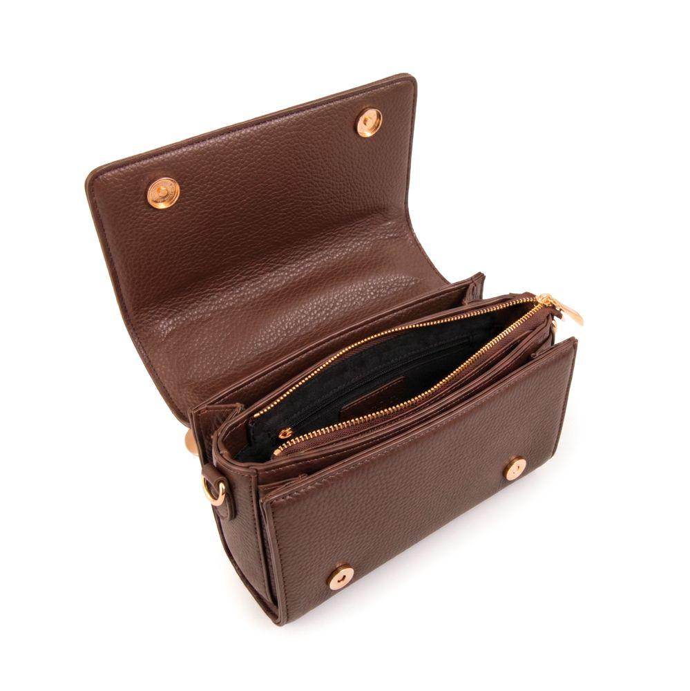 Cartera bandolera con tapa bruna café-2