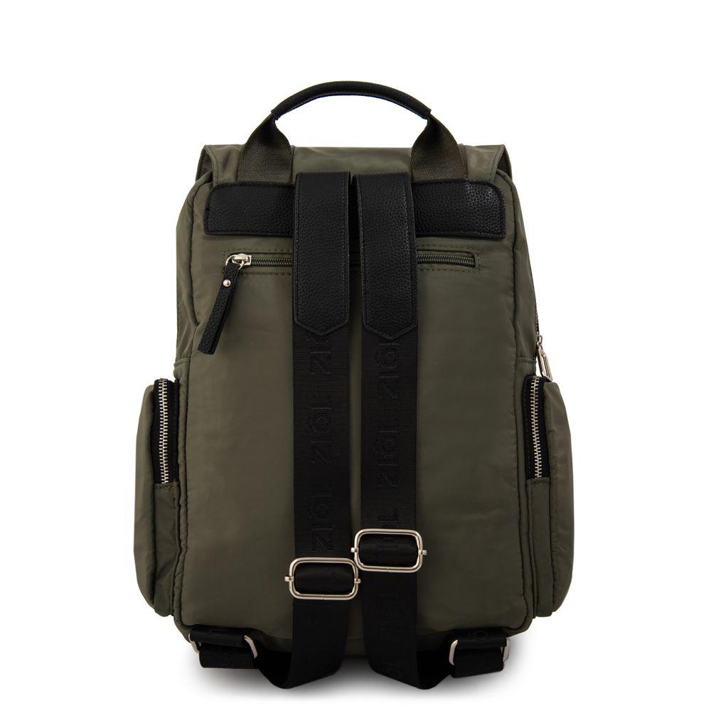 Mochila claudin grande verde oliva-2