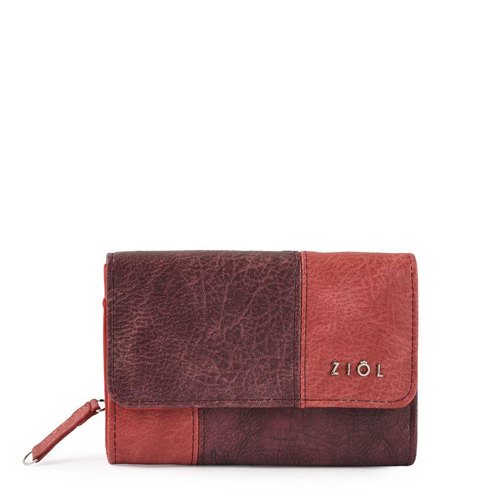 Alonsa Billetera Mediana Con Cierre Exterior Purpura-0