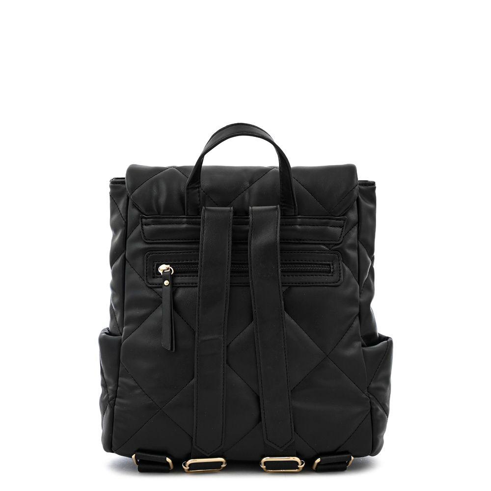 Mochila con tapa liesel mediana negro-2