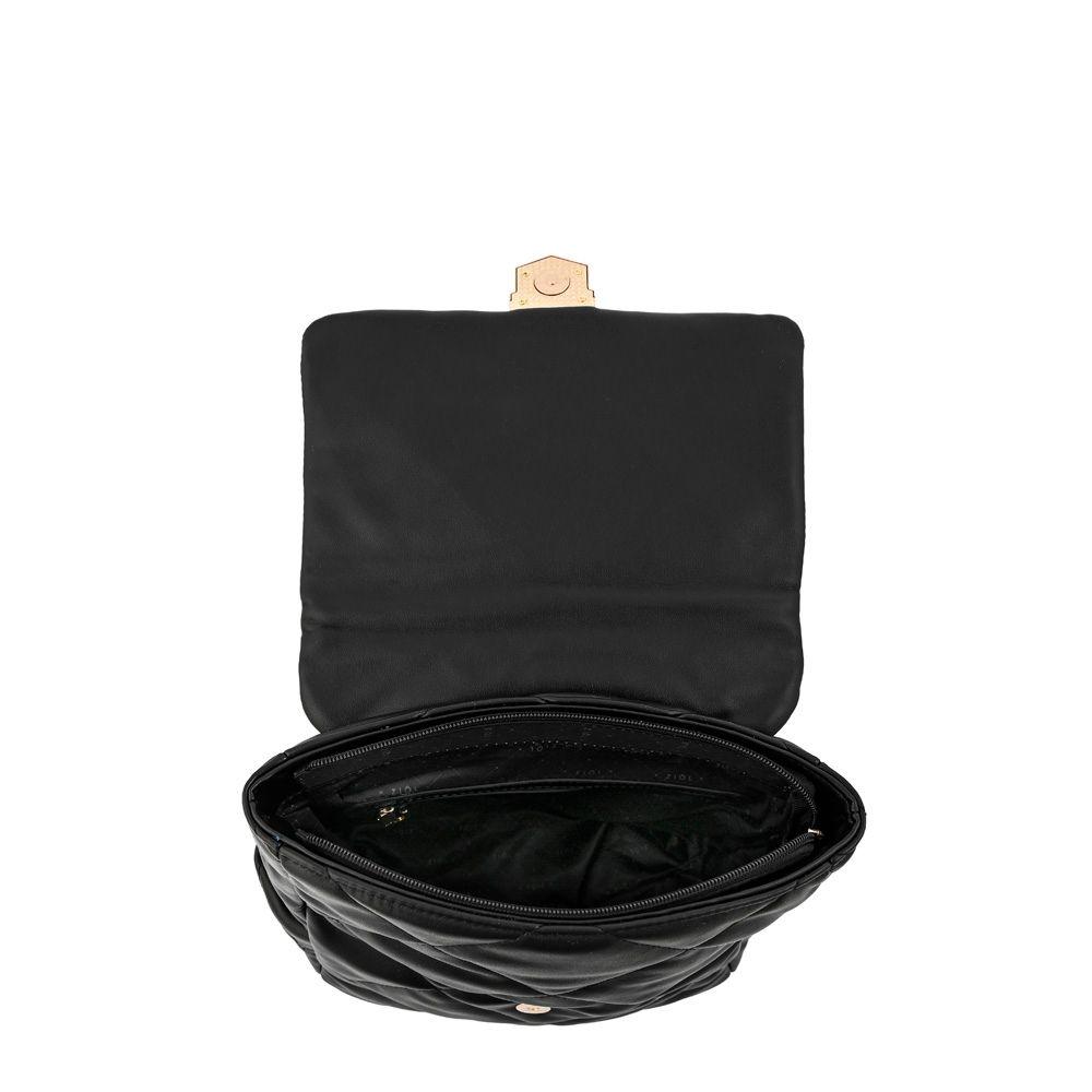 Mochila con tapa liesel mediana negro-3