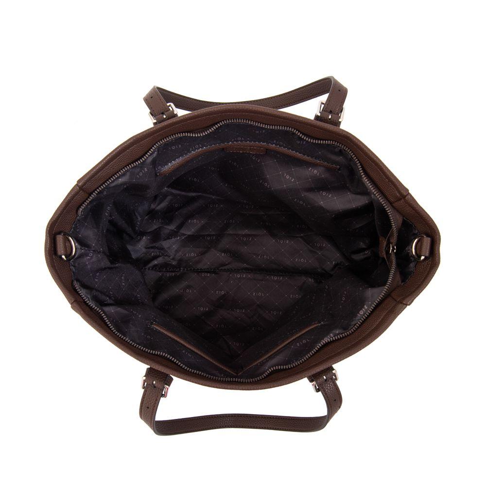 Cartera tote porta notebook marta grande café oscuro-3