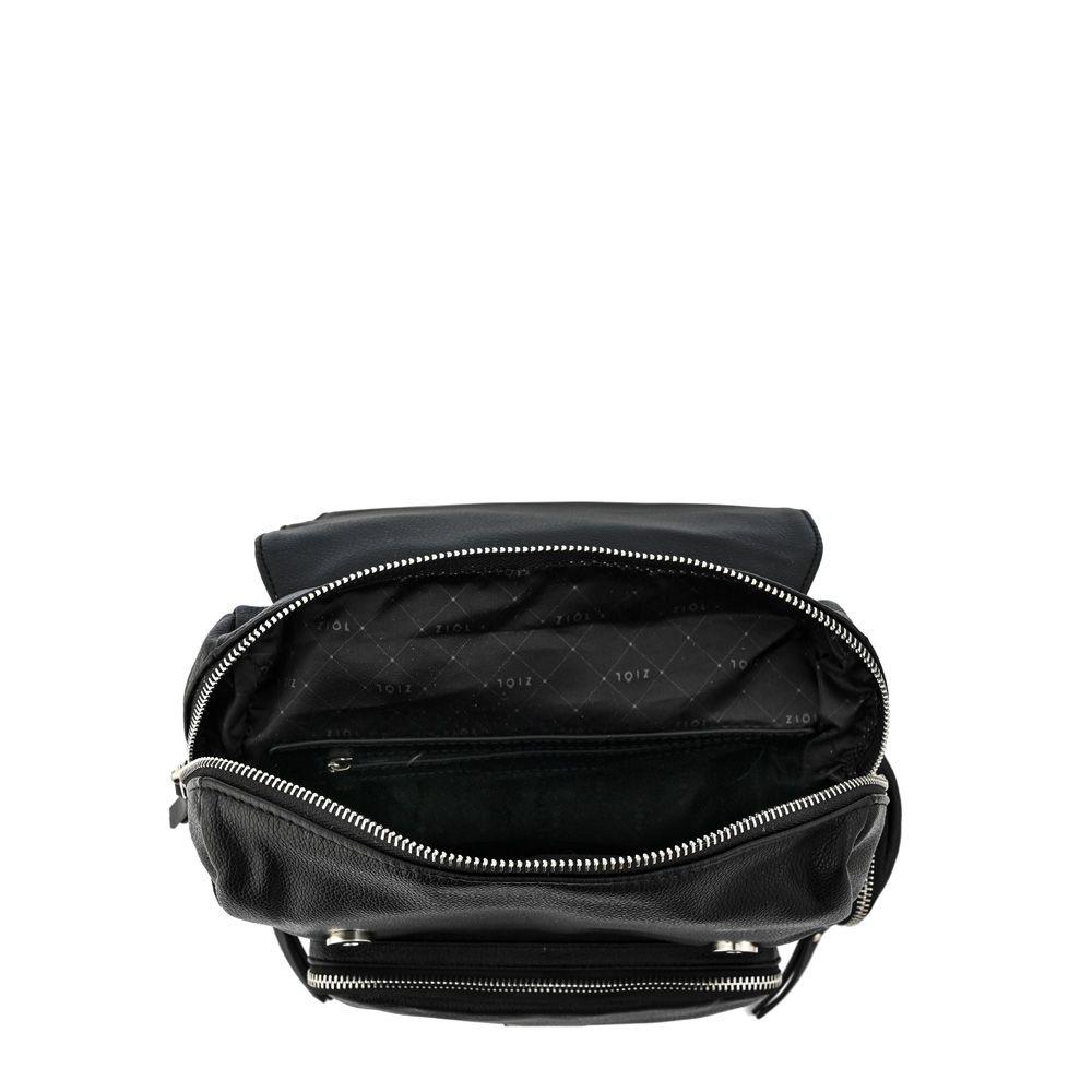 Mochila con tapa pequeña mila negro-3