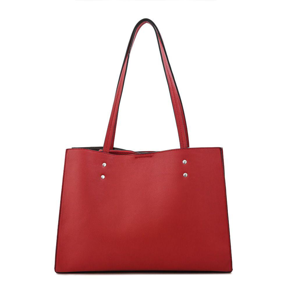 Cartera dos asas tres divisiones mediana harley rojo-2