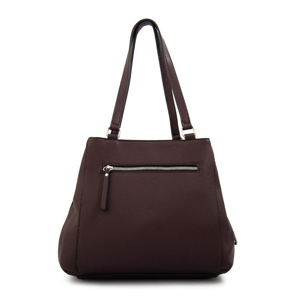 Cartera tote tres divisiones susana grande café oscuro-2