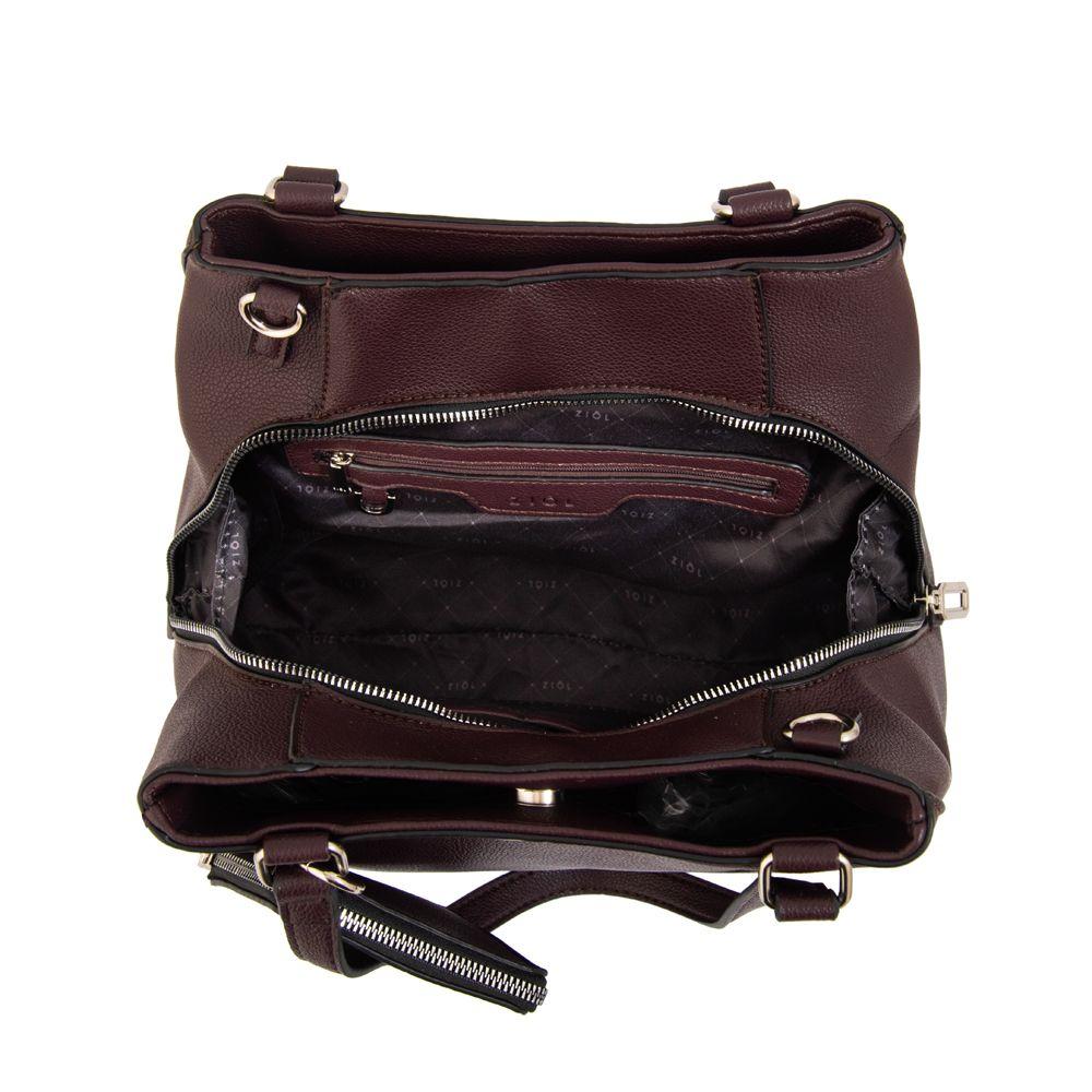 Cartera tote tres divisiones susana grande café oscuro-3