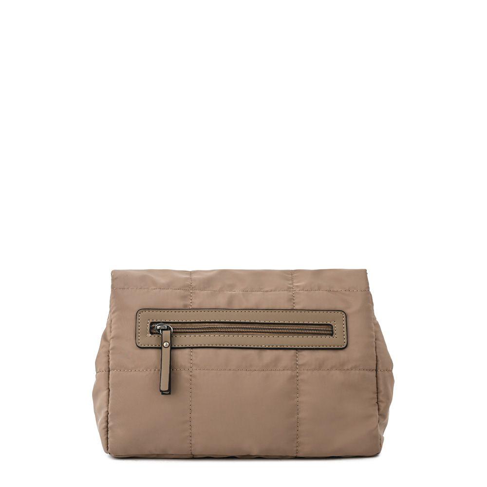 Cartera bandolera con tapa mediana tanya taupe-2