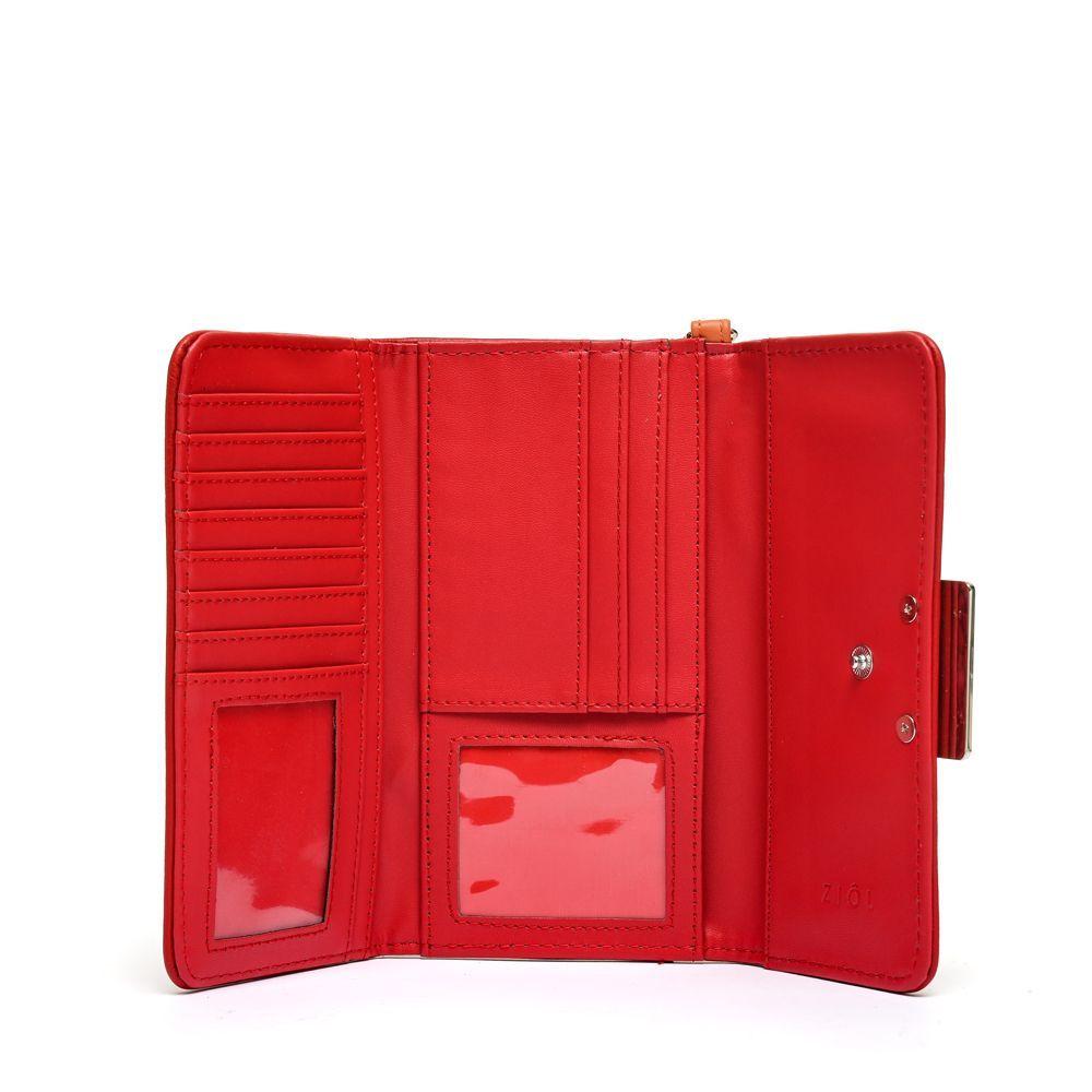 Billetera Ziol Mediana Alanya Rojo -2