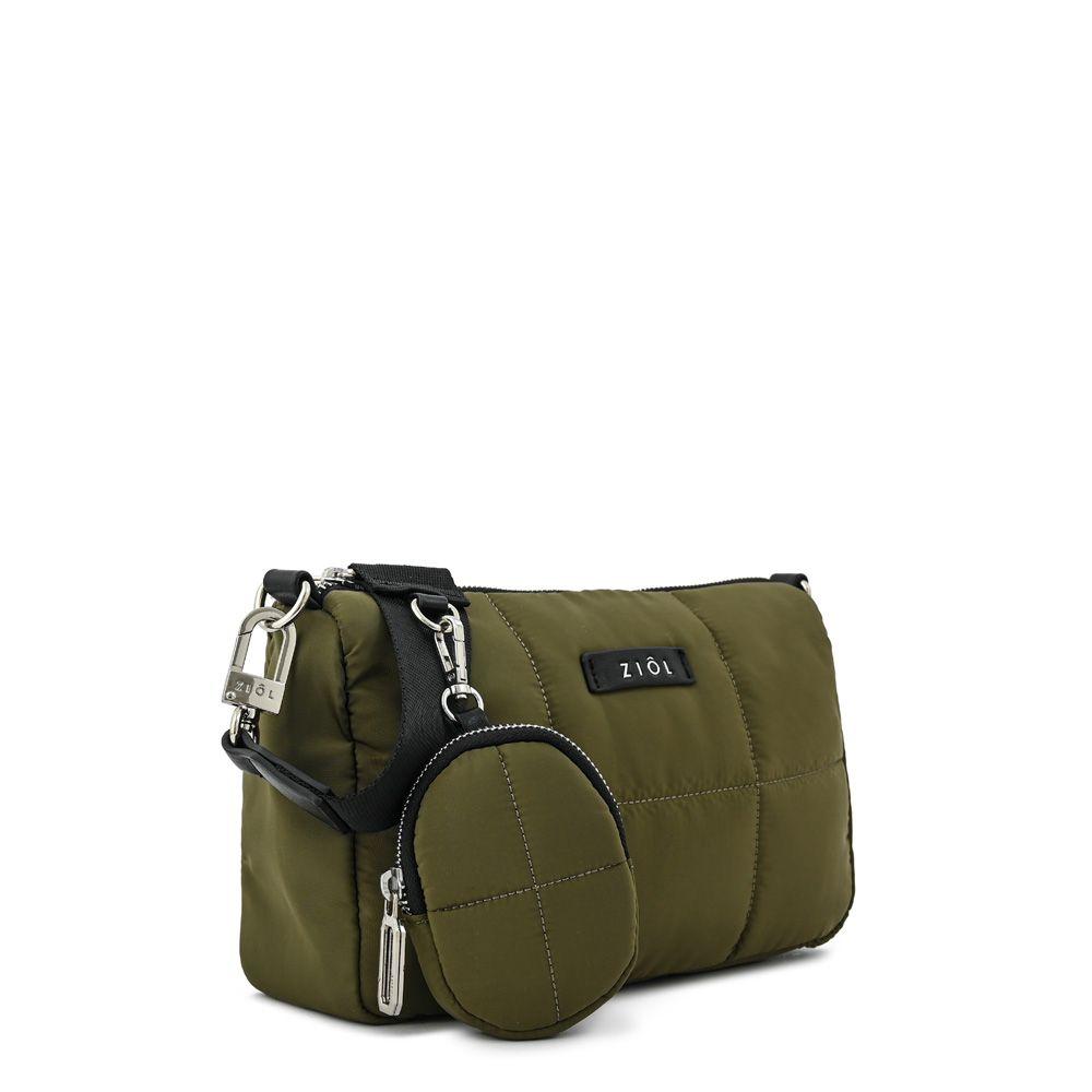 Cartera bandolera mediana nacha verde oliva-1