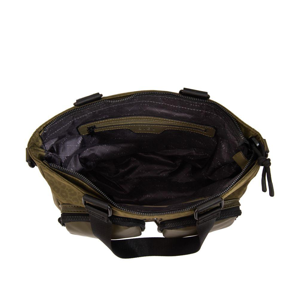 Cartera tote selina mediana verde oliva-3