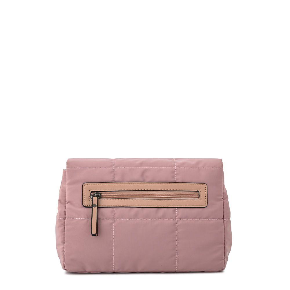 Cartera bandolera con tapa mediana tanya rosa viejo-2