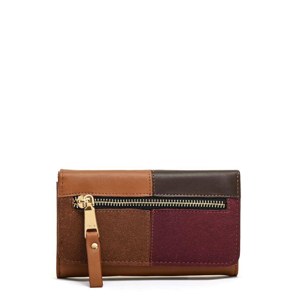 Billetera acordeon mediana irenea café-0