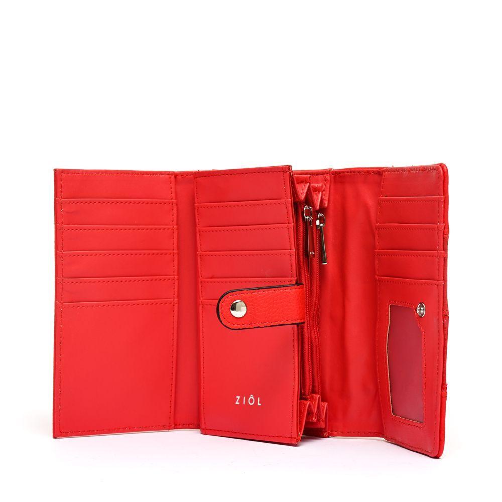 Billetera Ziol Mediana Pample Rojo-2