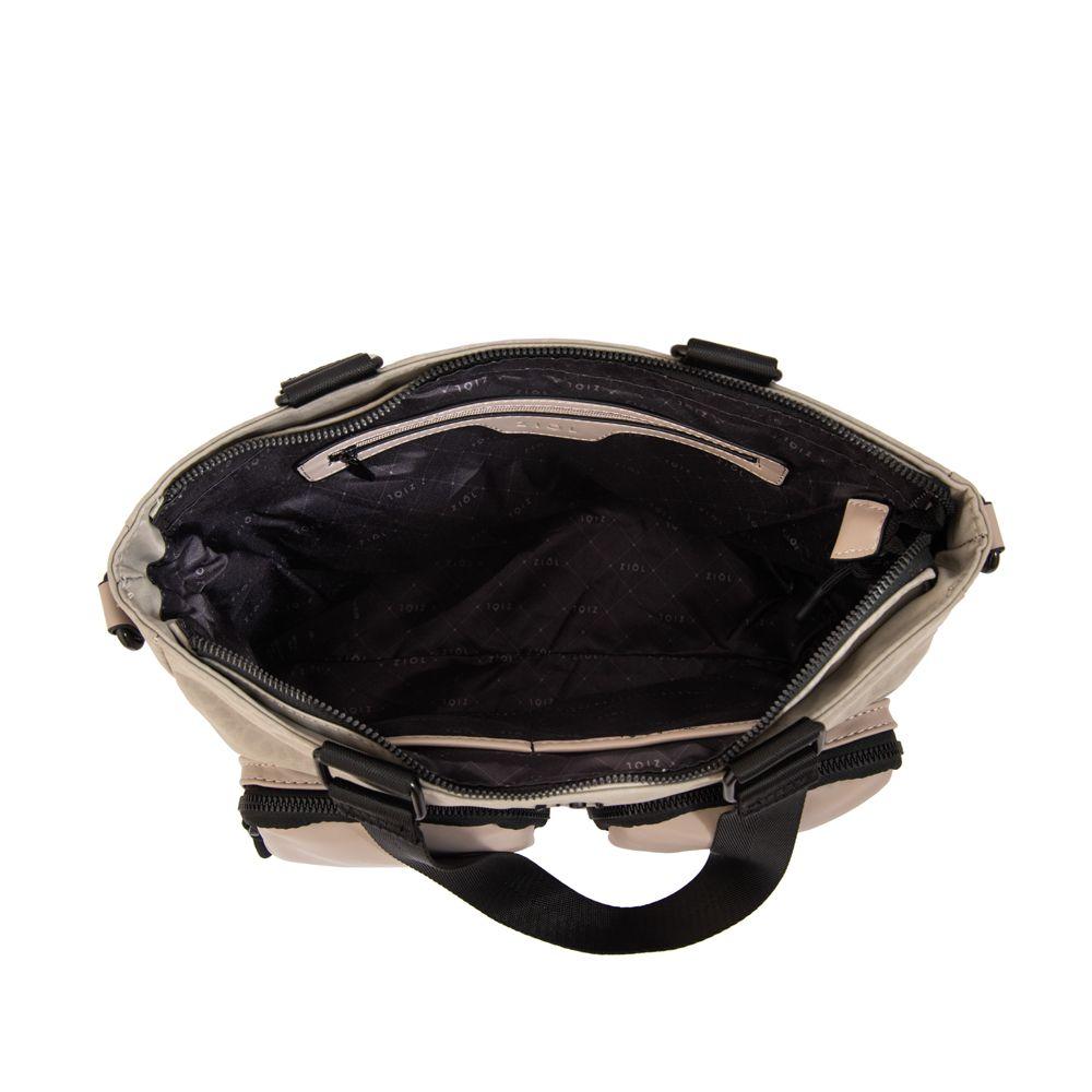 Cartera tote selina mediana gris-3