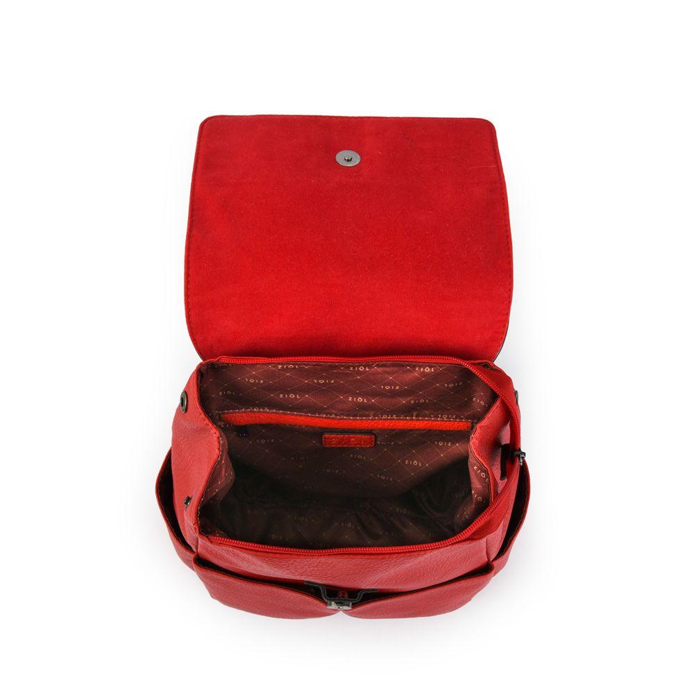Mochila con tapa mediana aitina rojo-3