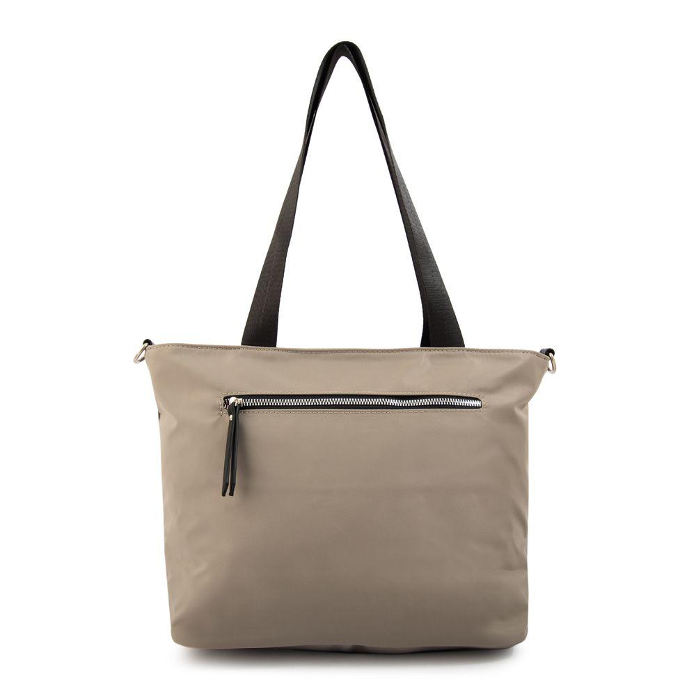 Cartera tote college grande taupe-2