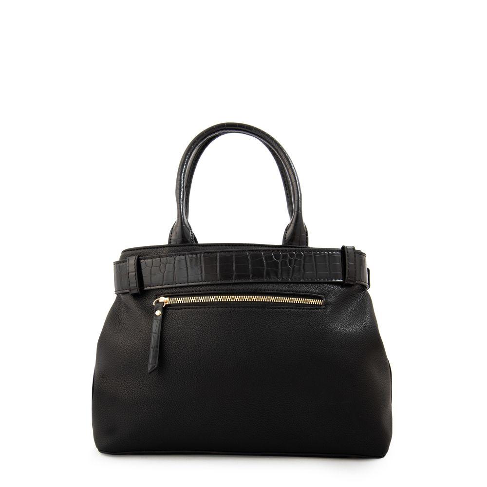 Cartera Dos Asas marina mediana negro-2