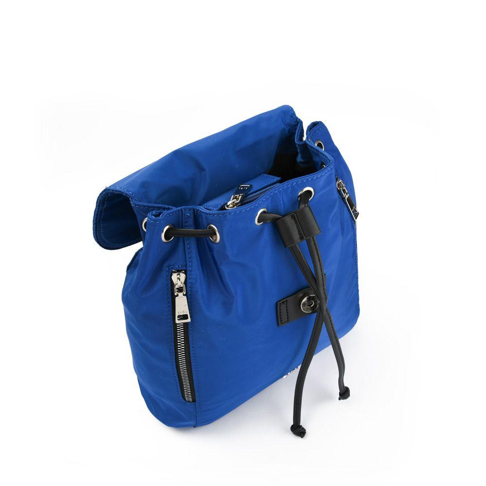 Mochila con tapa mediana blaire azul-2