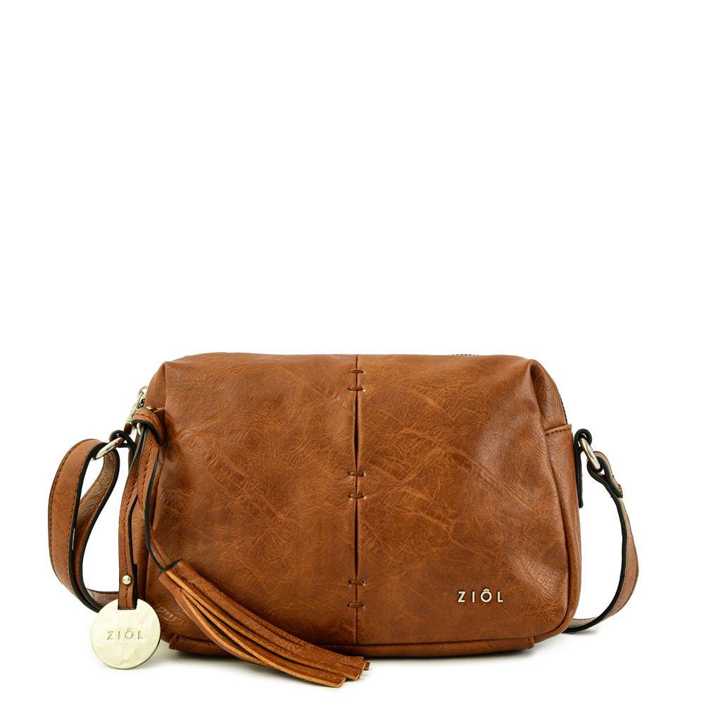 Cartera bandolera pequeña celia café-0