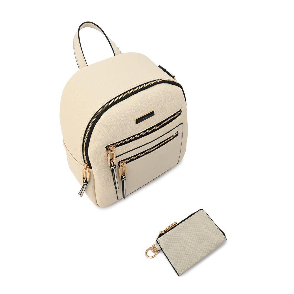 Mochila mediana zia blanco crudo-4