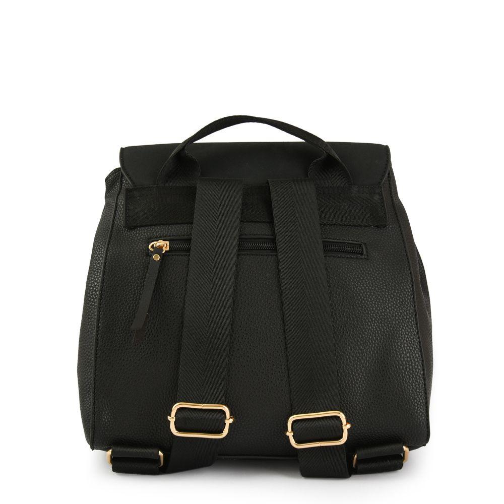 Mochila con tapa mediana sophie negro-2