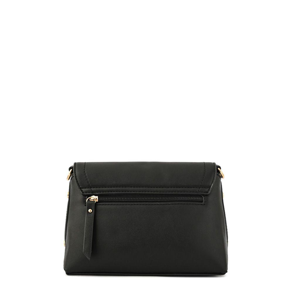 Cartera bandolera con tapa pequeña griselda negro-2