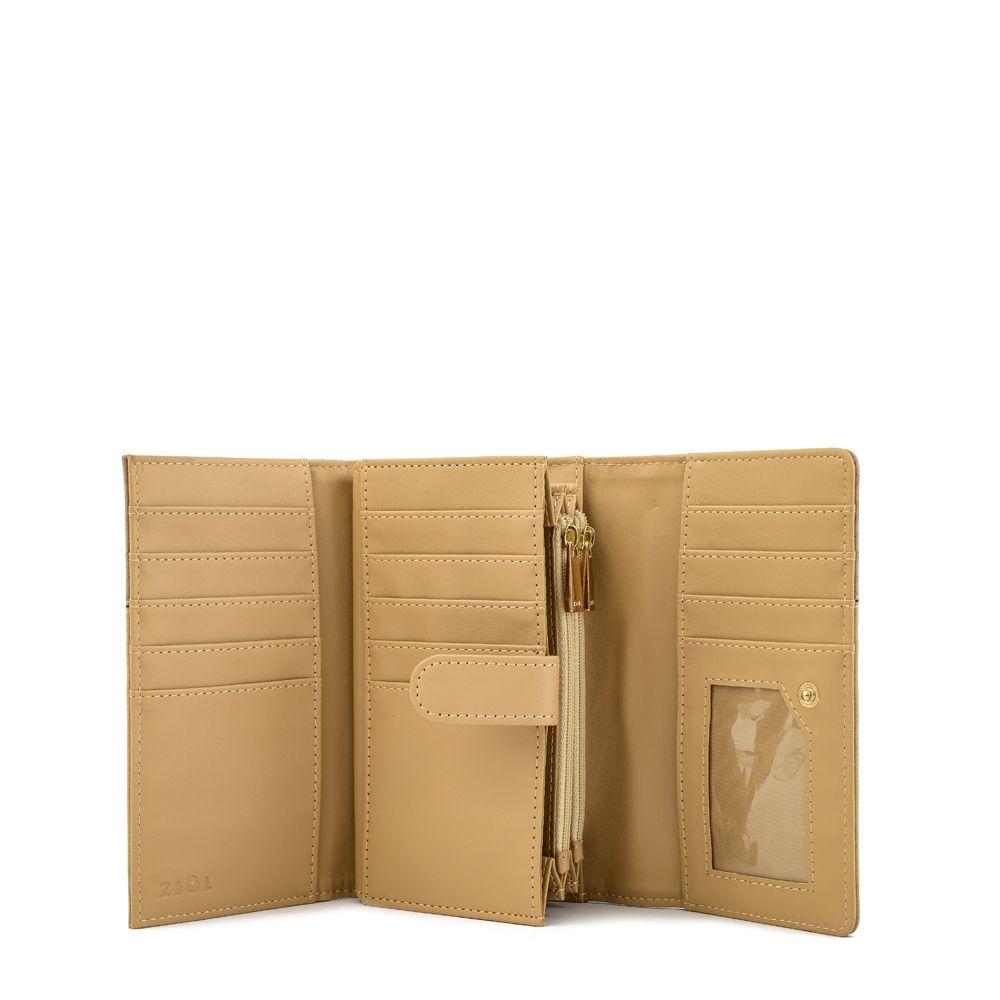 Billetera acordeon mediana croix taupe-2