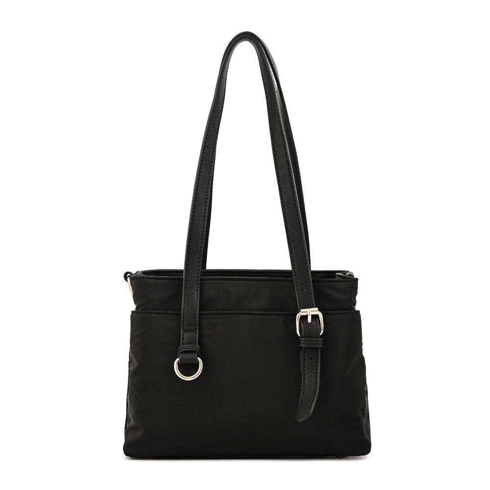 Cartera Bandolera ludovica mediana negro especial-2