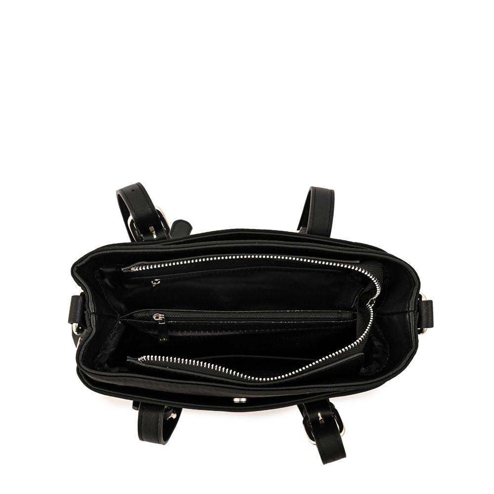 Cartera Bandolera ludovica mediana negro especial-3