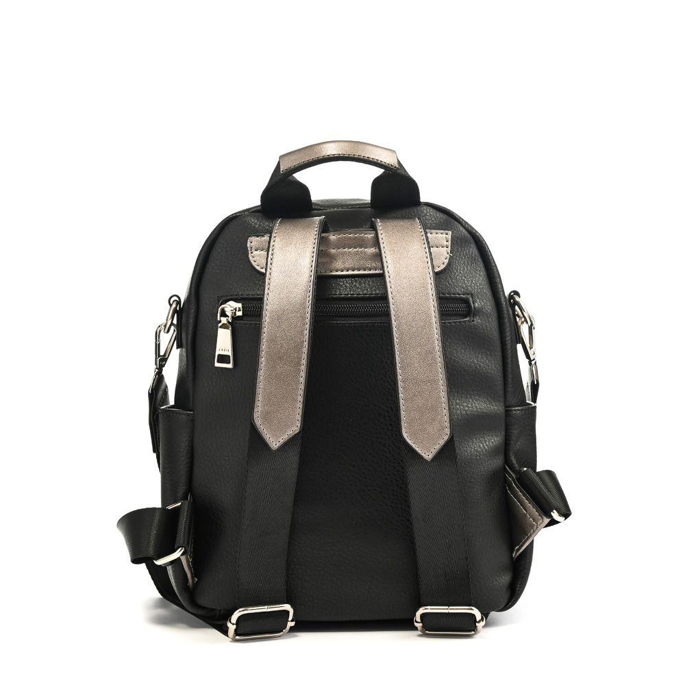 Mochila pequeña lychee negro-2