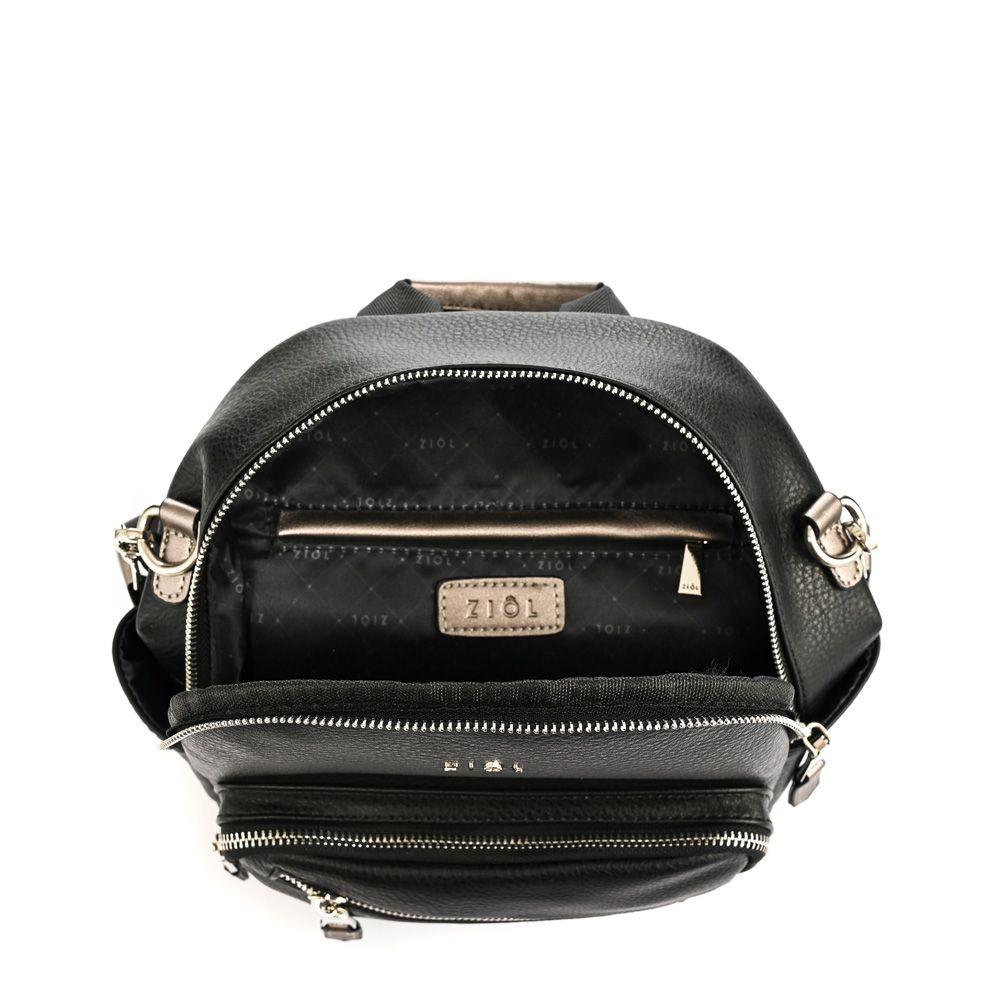 Mochila pequeña lychee negro-3