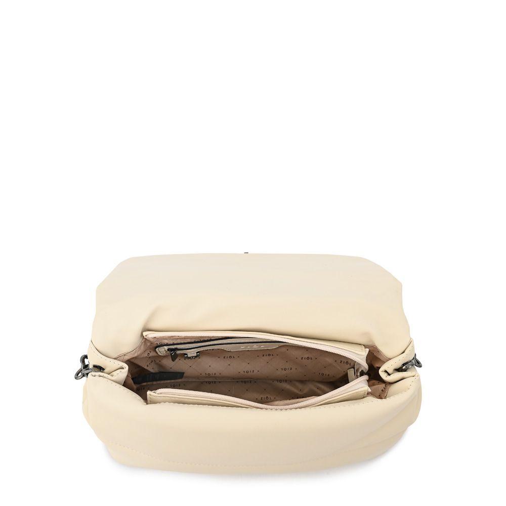 Cartera bandolera con tapa mediana silvi blanco crudo-3