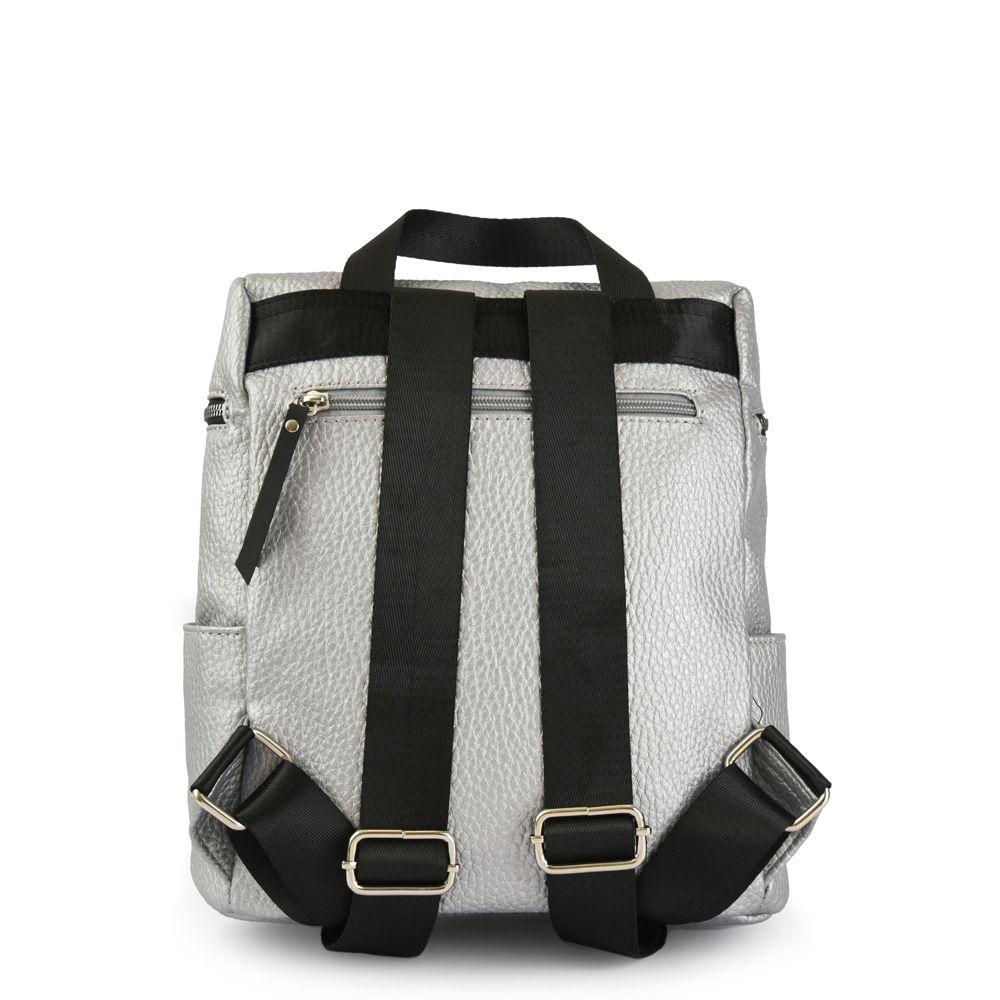 Mochila mediana giza plateado-2