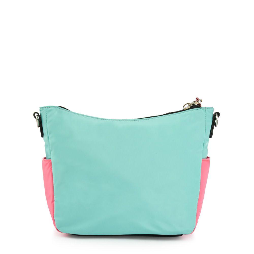 Cartera bandolera pequeña pradis turquesa-2
